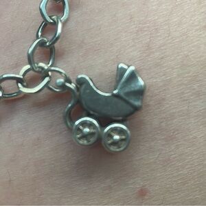 James Avery Retired Baby Carriage / Stroller Charm